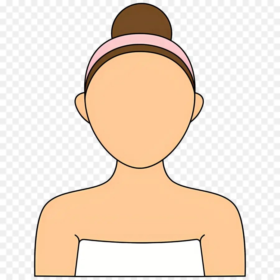 Beauté Et Soins De La Peau，Femme Avec Bandeau PNG