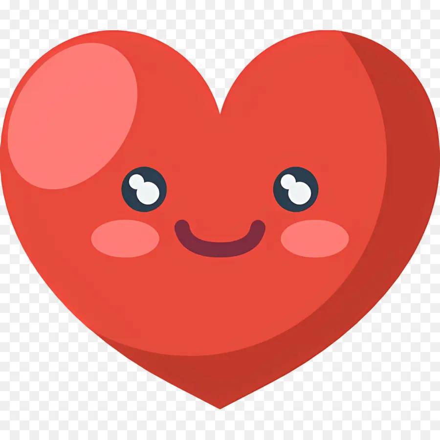 Emoji Coeur，Coeur Souriant PNG