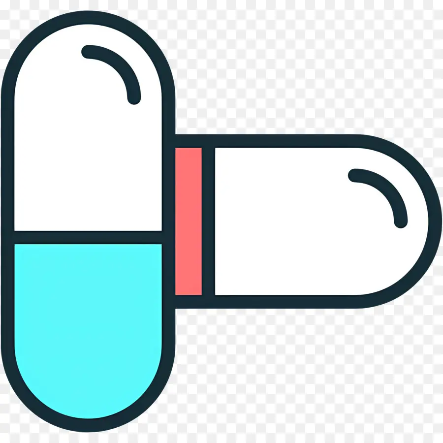 Capsule De Médicament，Capsules Colorées PNG