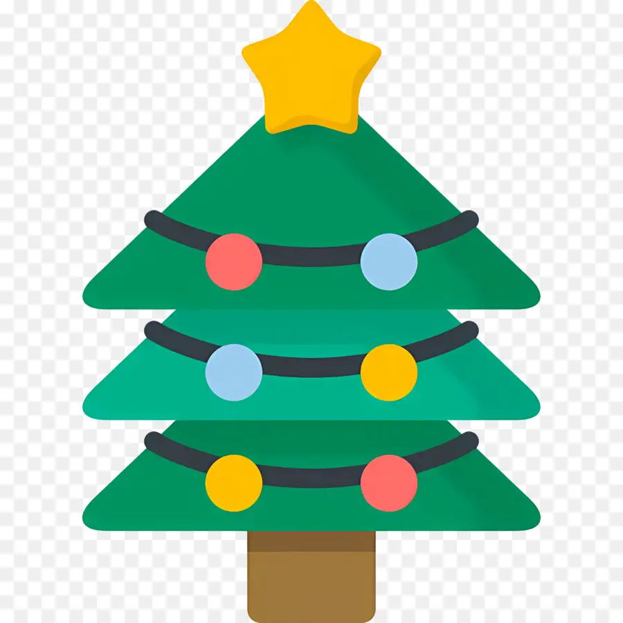 Arbre De Noël，Étoile PNG