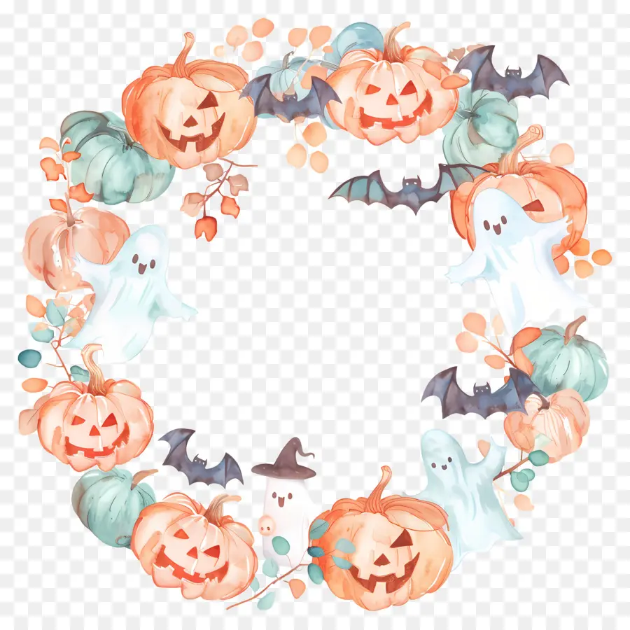 Couronne D'halloween，Citrouille PNG