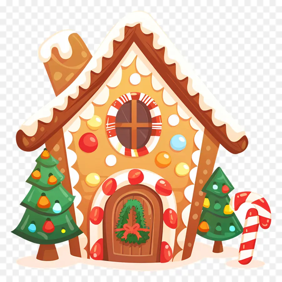 Maison En Pain D'épices De Noël，Maison En Pain D'épice PNG