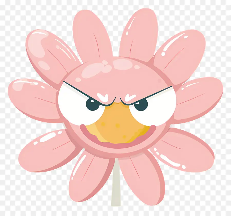 Fleur Emoji，Fleur Rose En Colère PNG