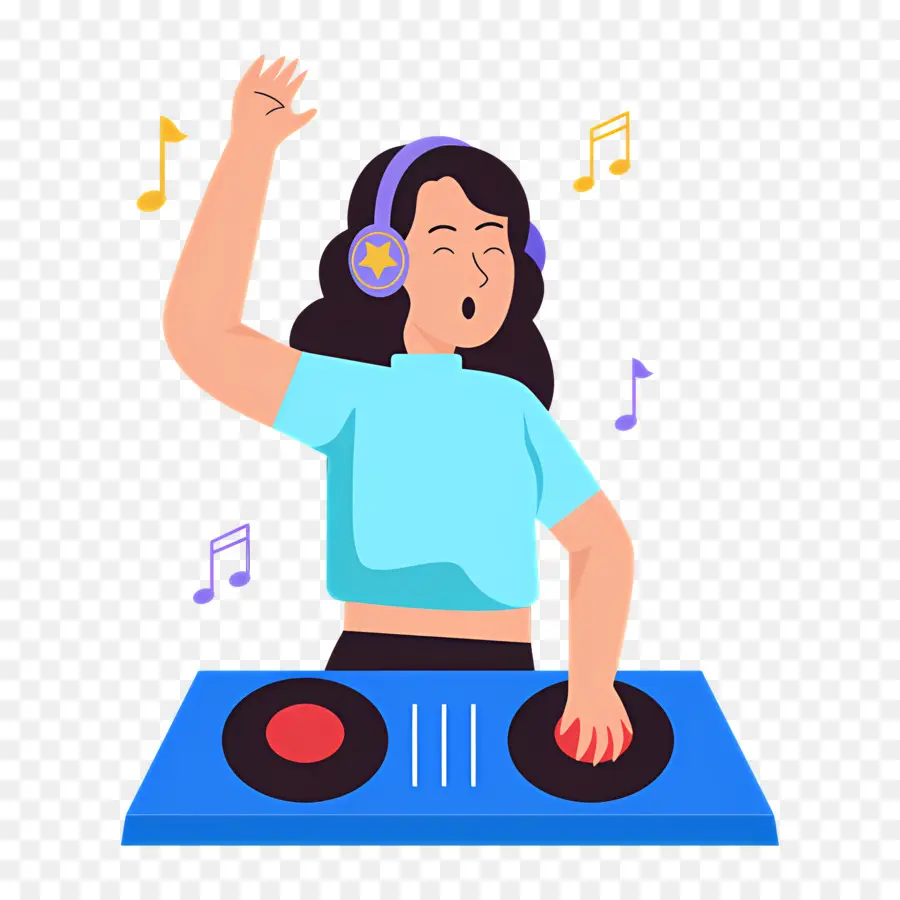 Musique Dj，Dj Fille PNG