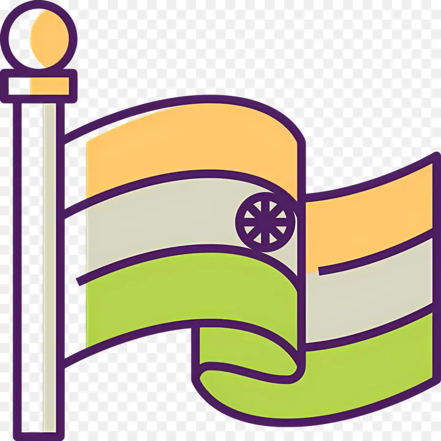 Drapeau De L'inde，Drapeau Indien PNG