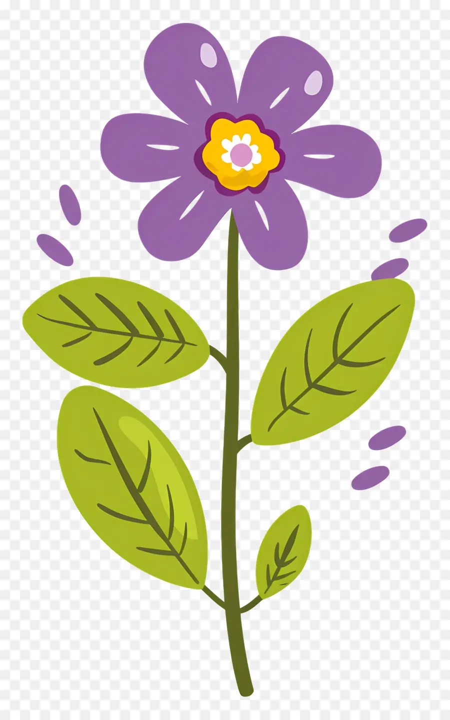 Petite Fleur，Fleur Violette PNG