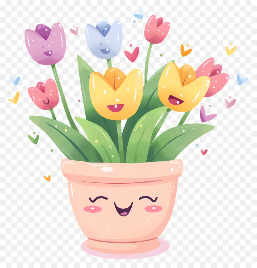 Fleur Emoji，Fleurs Souriantes PNG