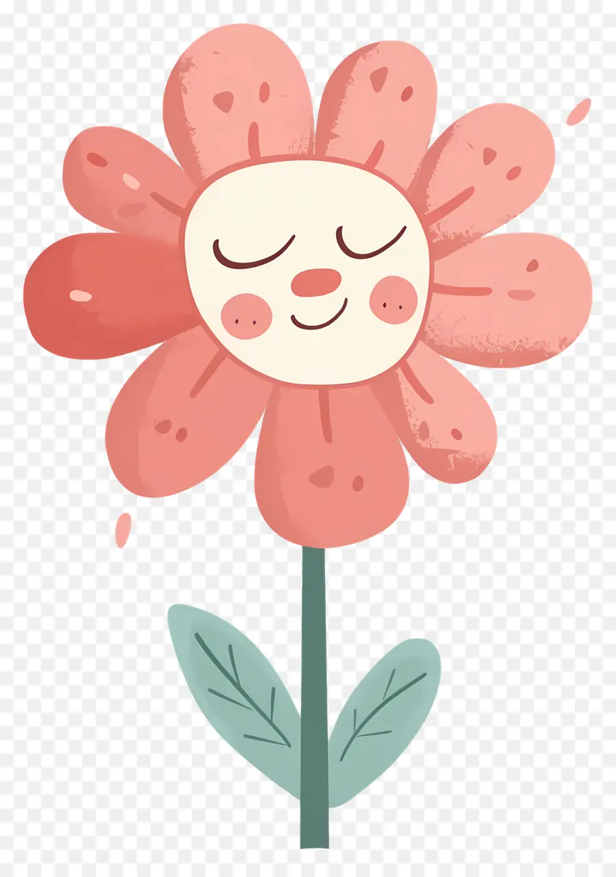 Fleur Emoji，Fleur Endormie PNG