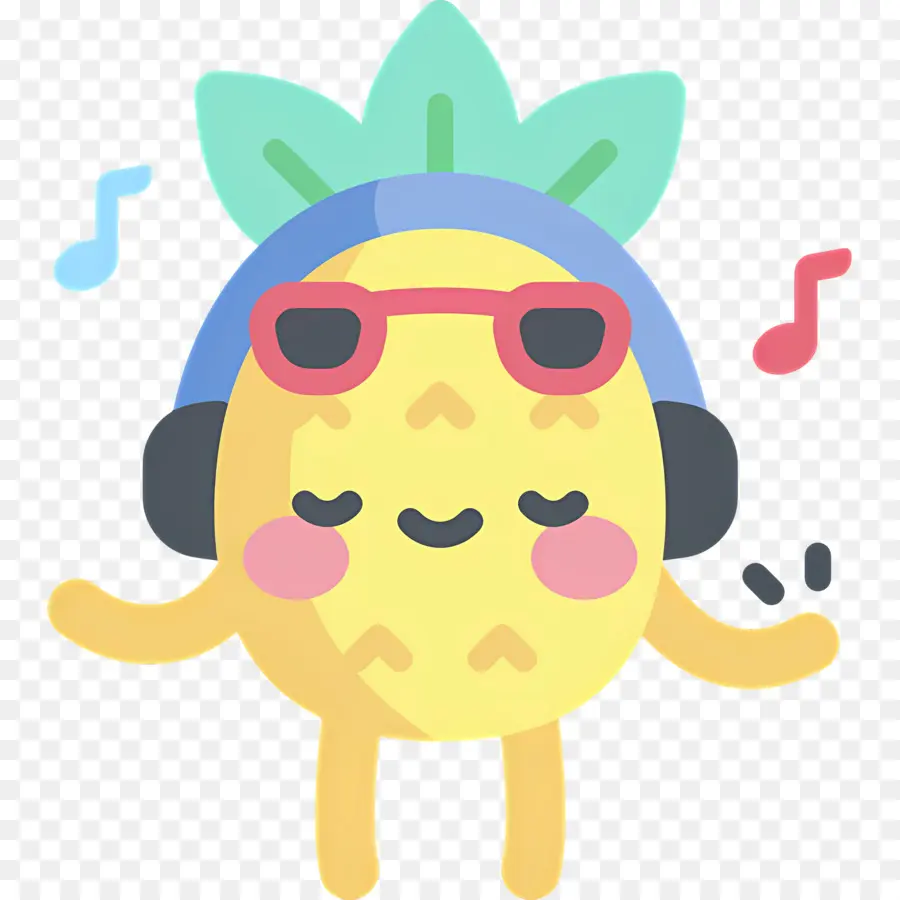 écouter De La Musique，Ananas PNG