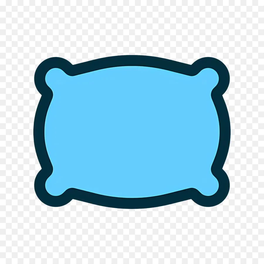 Oreiller De Couchage，Oreiller Bleu PNG