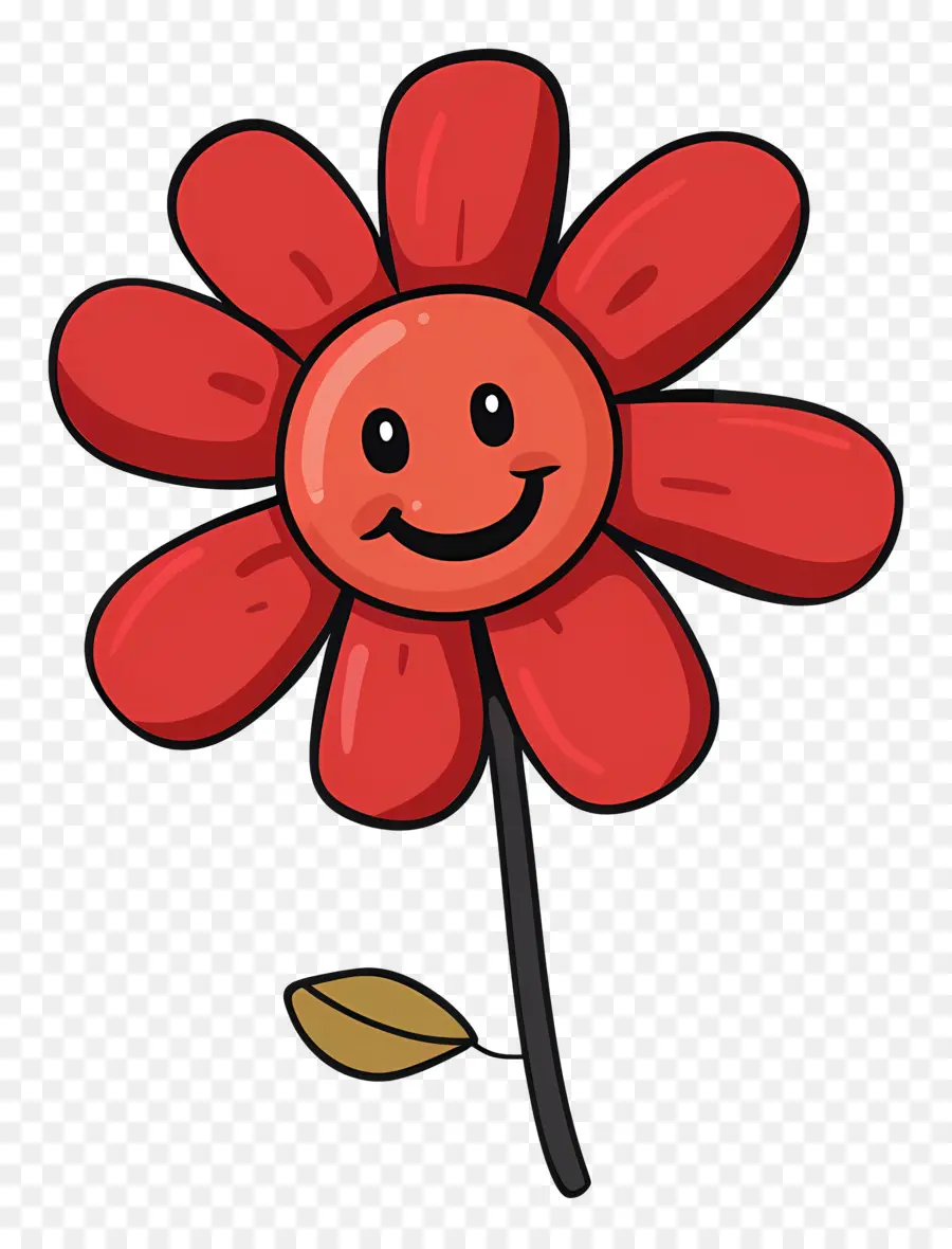 Fleur Emoji，Fleur Rouge PNG