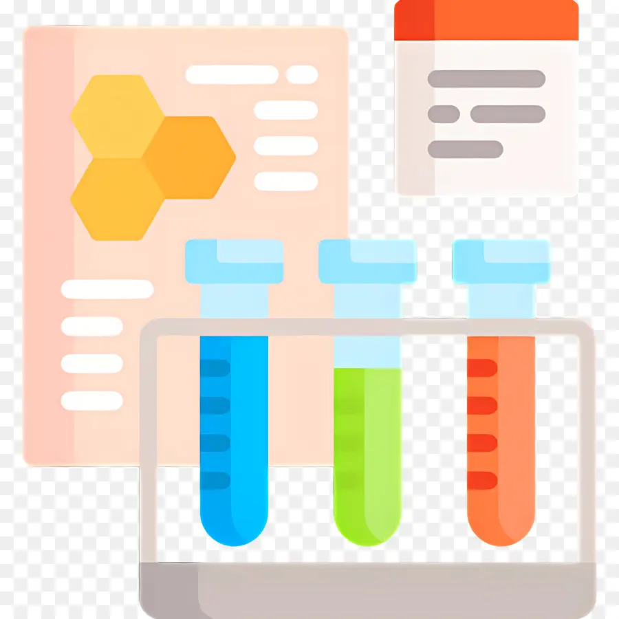 Laboratoire Scientifique，Tubes à Essai Et Document PNG