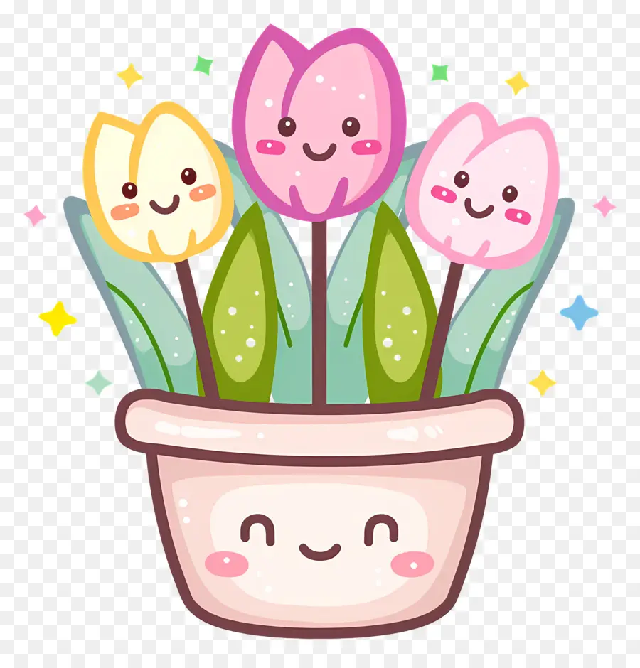 Fleur Emoji，Pot De Fleur PNG