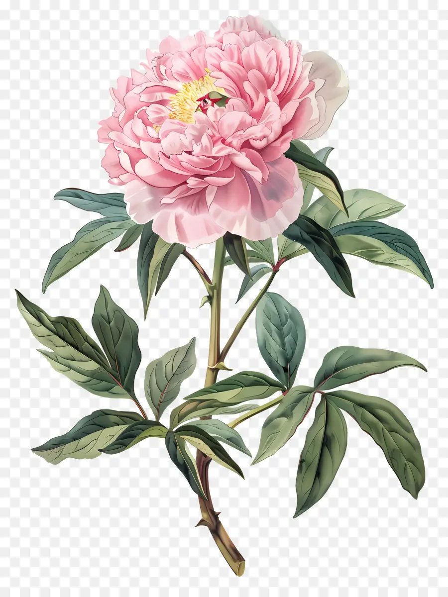 Fleur De Pivoine，Fleurs Roses PNG