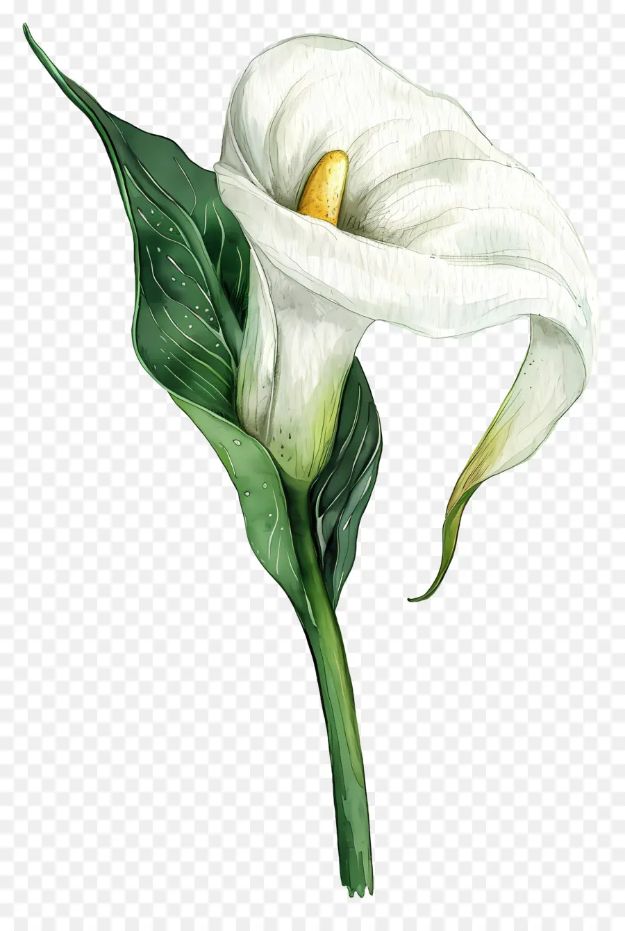 Lily Calla，Lys Calla Blanc PNG