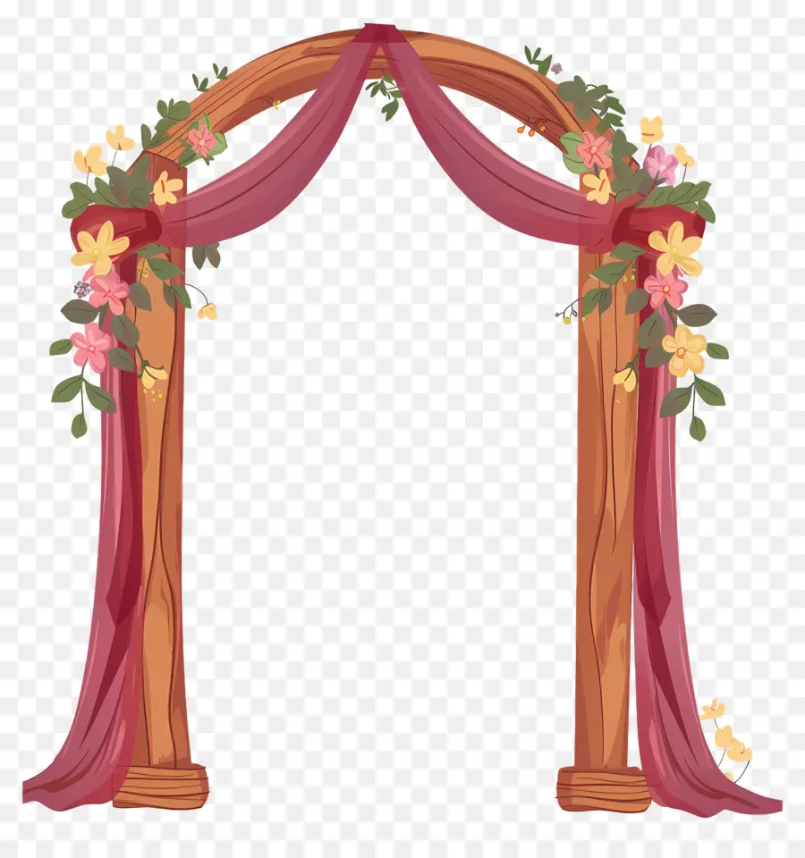 Arche De Mariage，Fleurs PNG