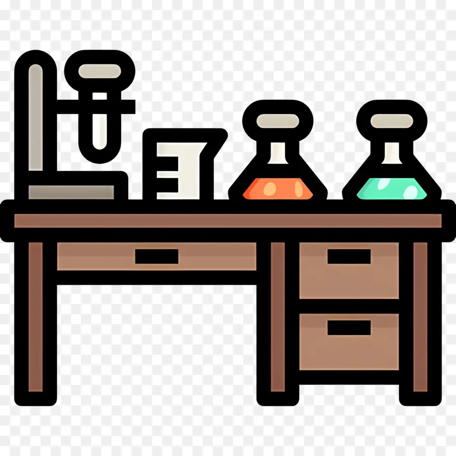 Bureau Scientifique，Table De Laboratoire PNG