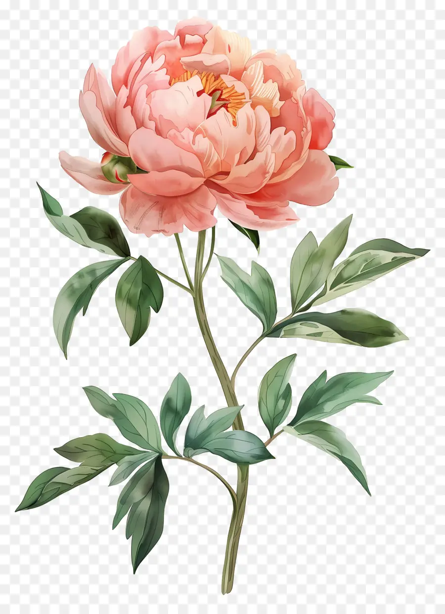 Fleur De Pivoine，Fleurs Roses PNG