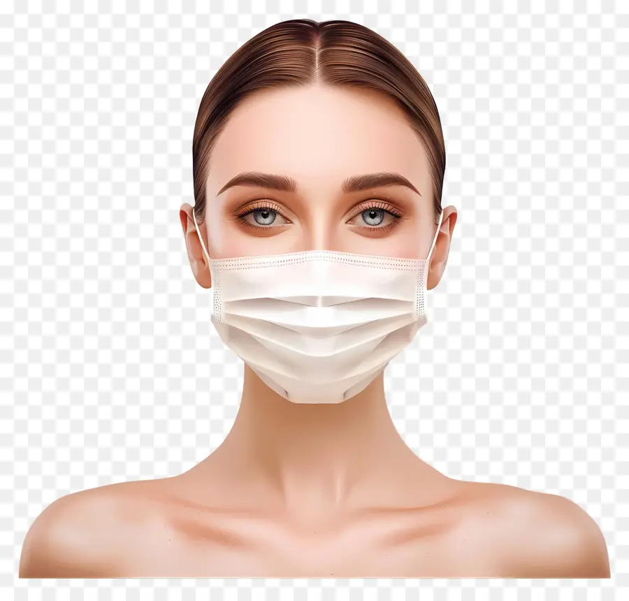 Belle Femme，Femme Avec Masque PNG