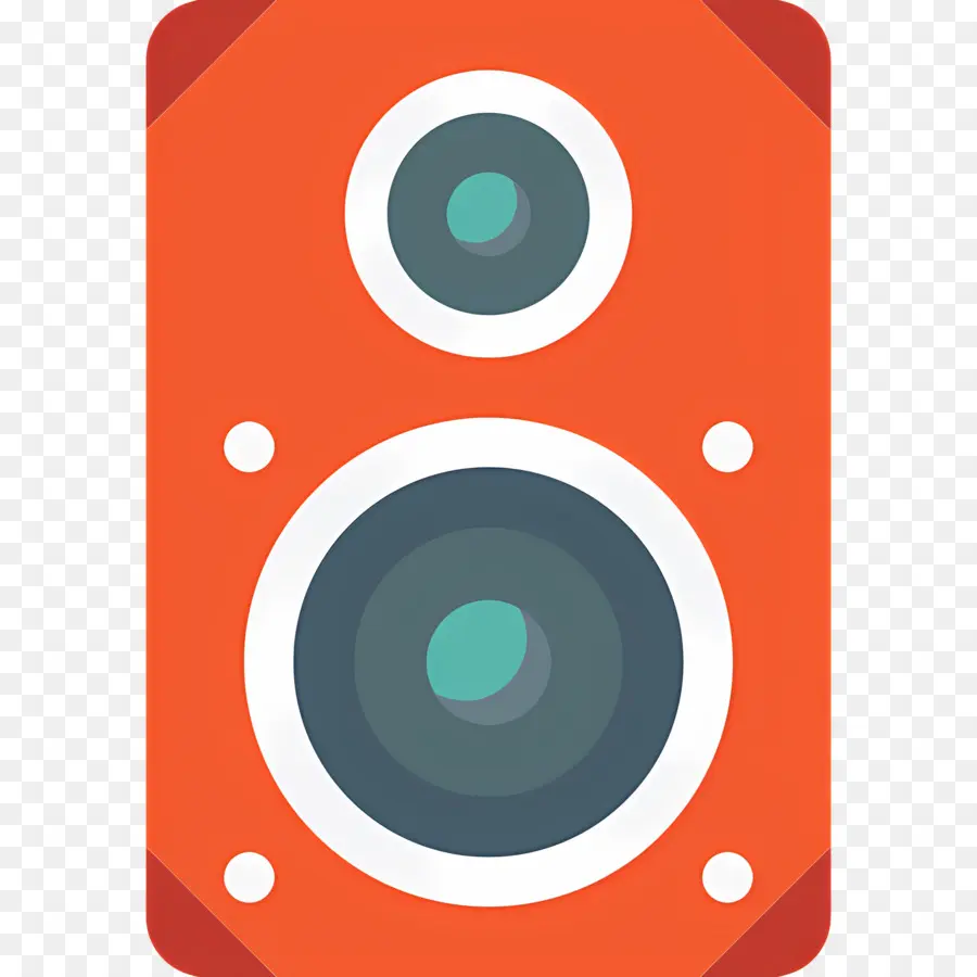 Haut Parleur De Musique，Haut Parleur Orange PNG