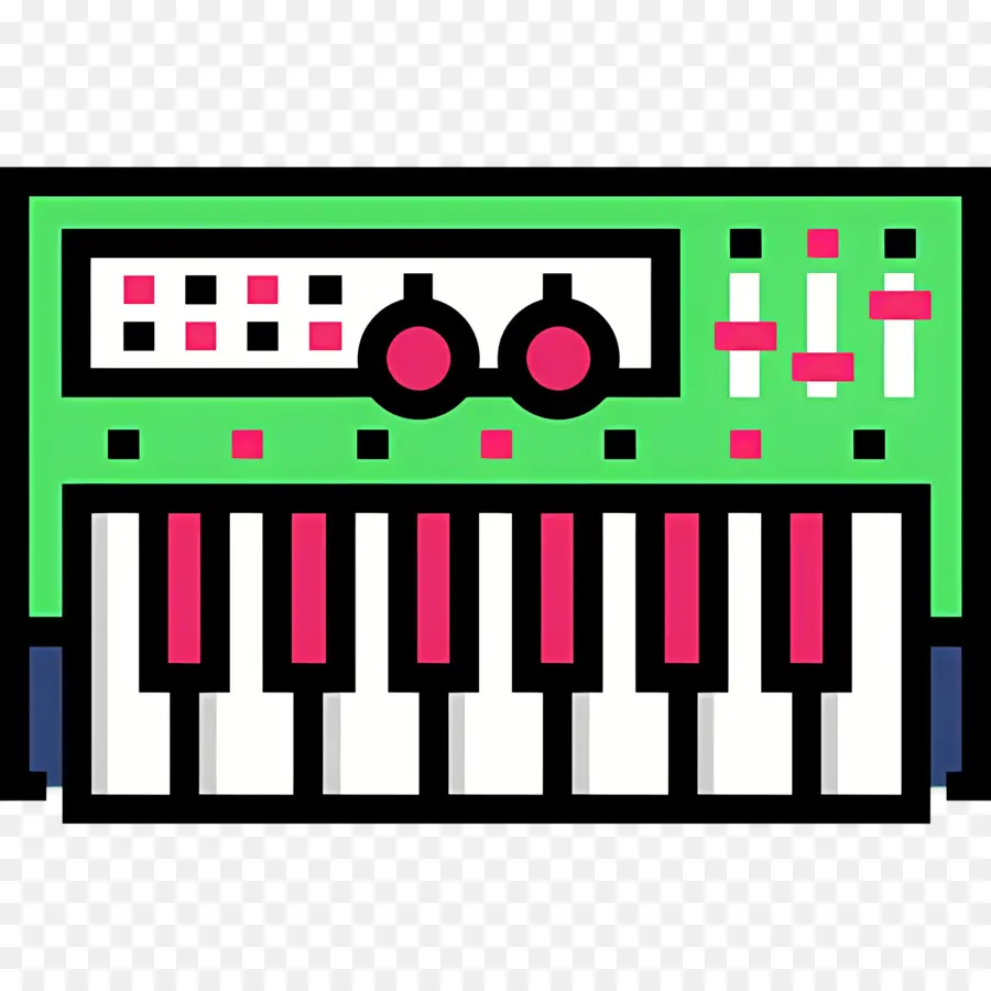 Clavier De Musique，Clavier Rose PNG