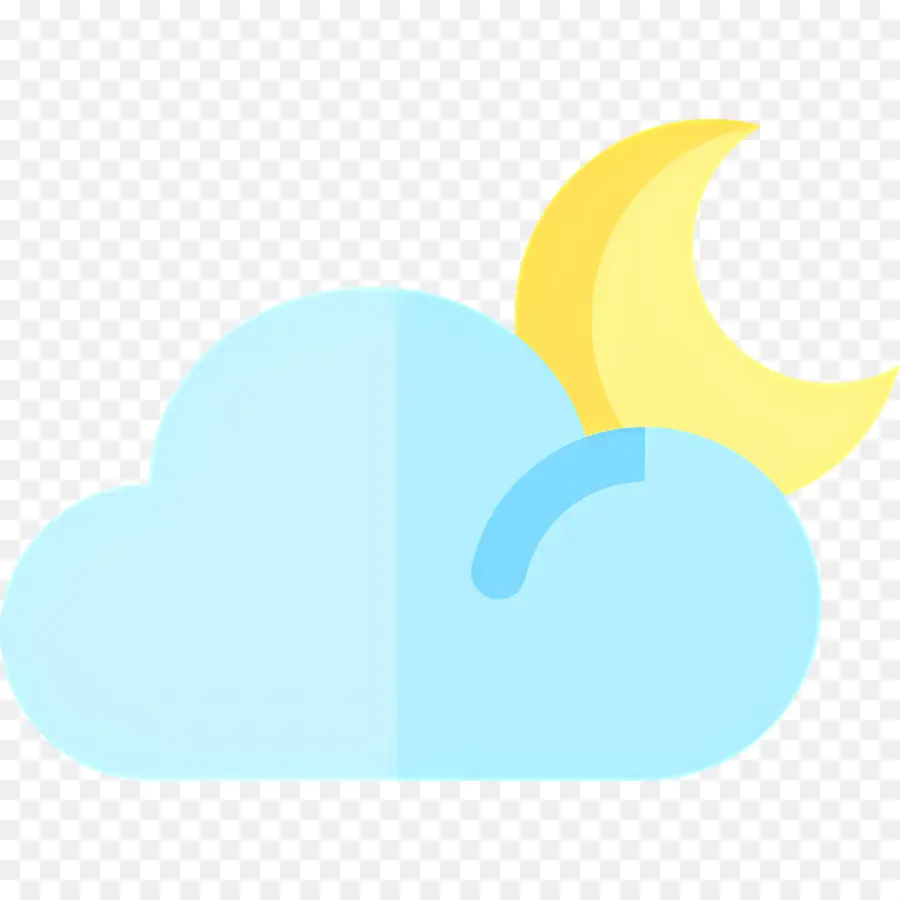 Nuages ​​​​de Lune，Nuage Et Lune PNG