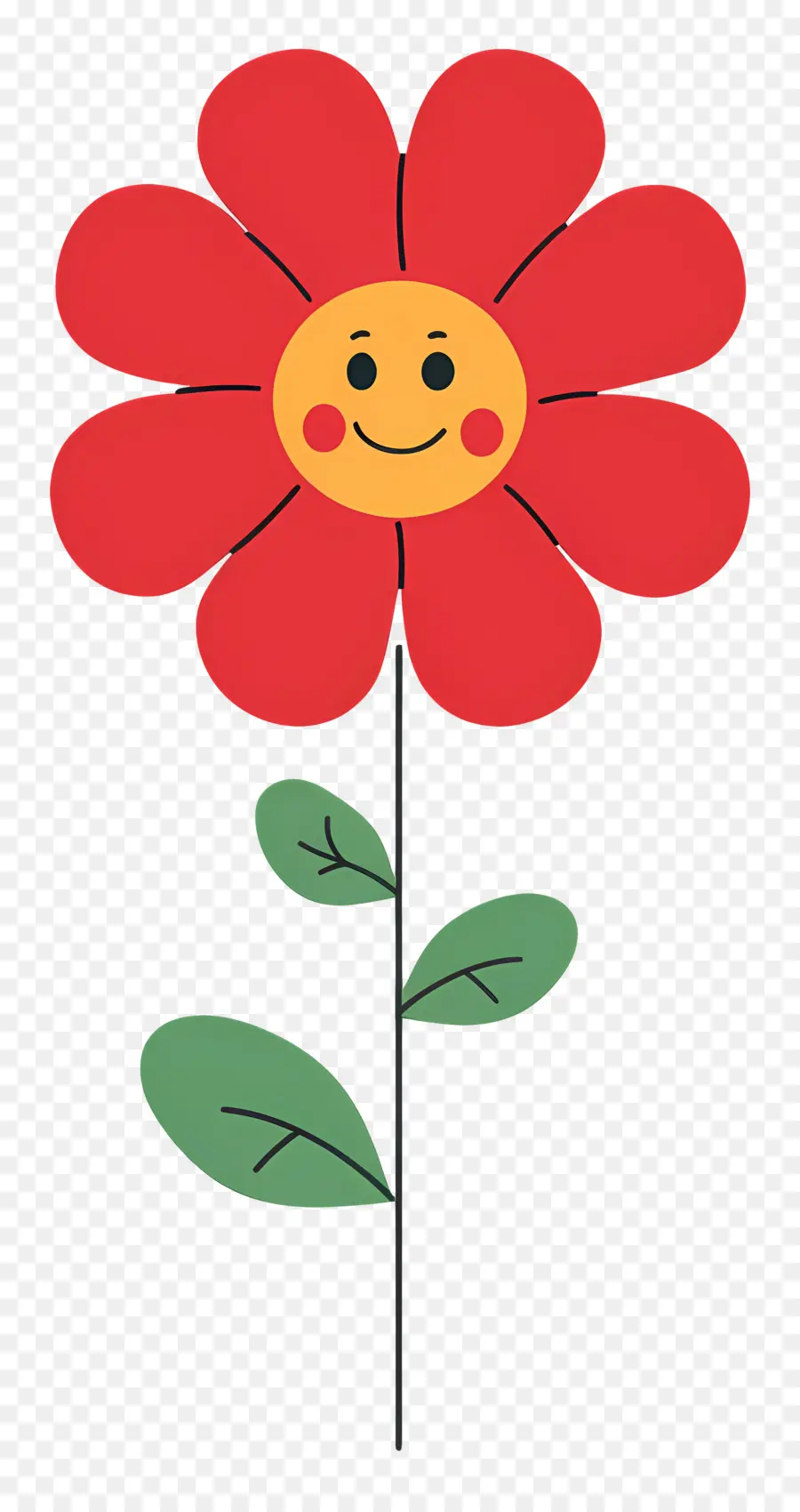 Fleur Emoji，Fleur Rouge PNG