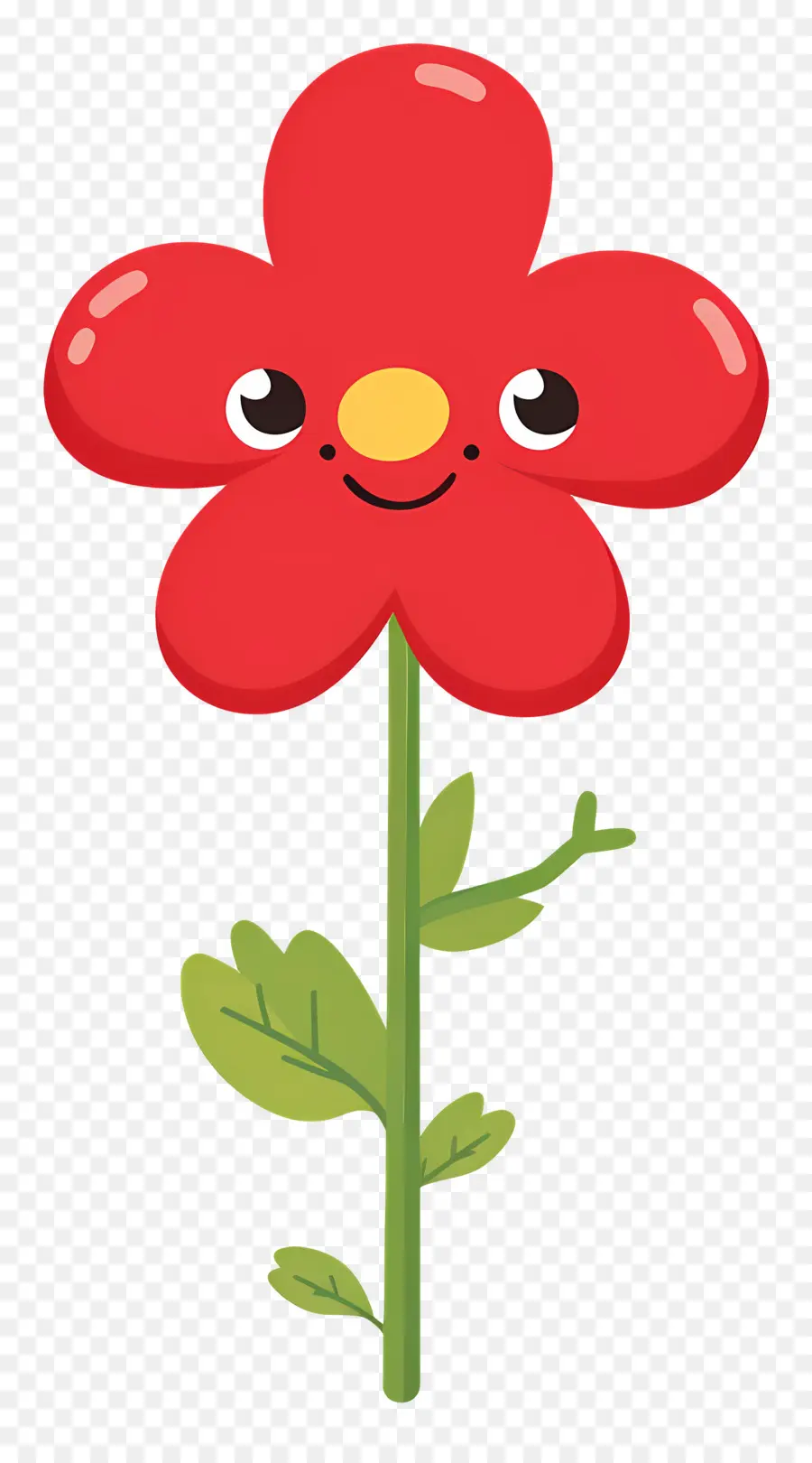 Fleur Emoji，Fleur Rouge PNG