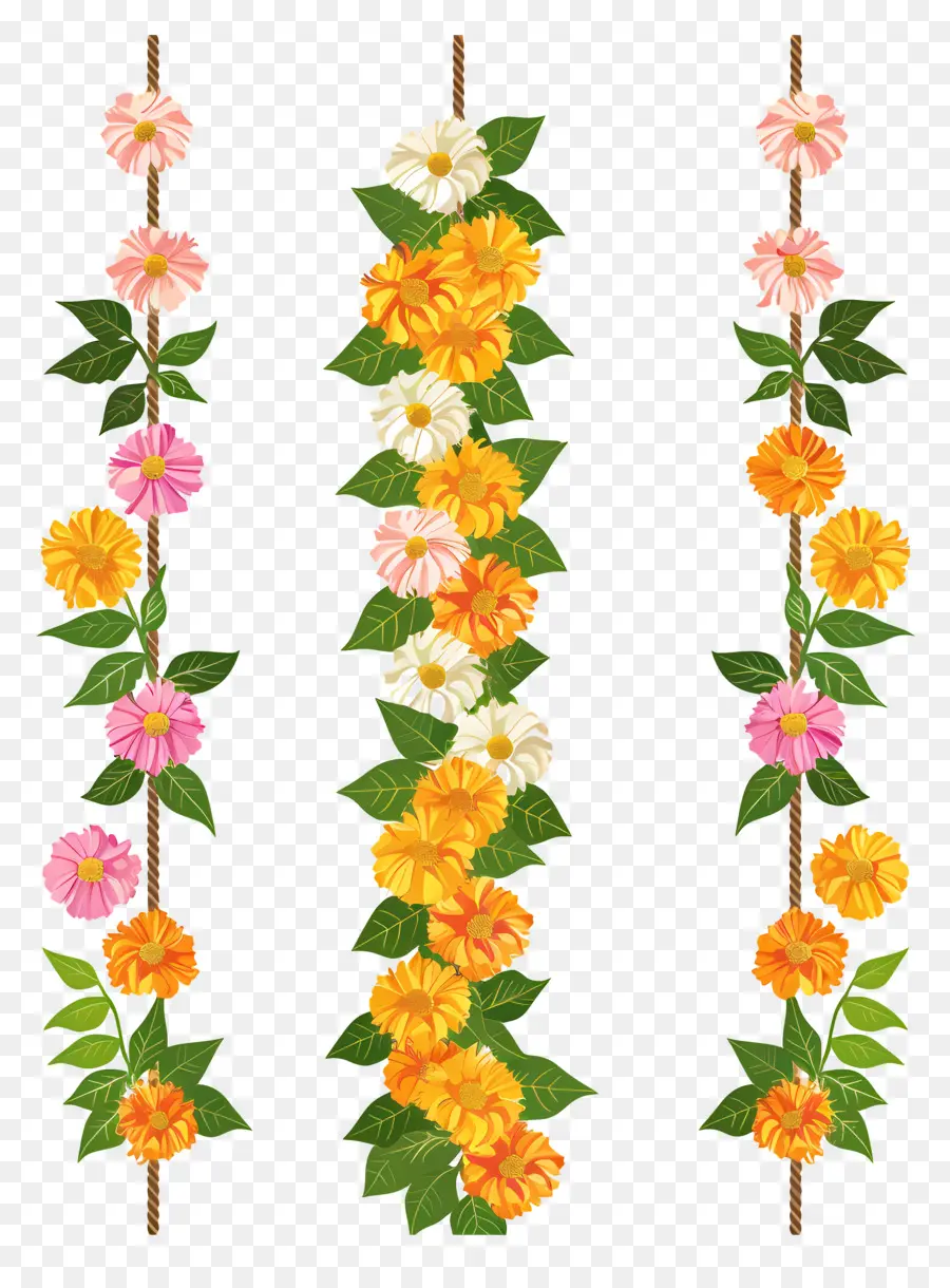 Guirlande Ougadi，Guirlandes De Fleurs PNG