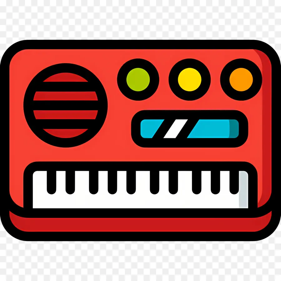 Clavier De Musique，Clavier Rouge PNG