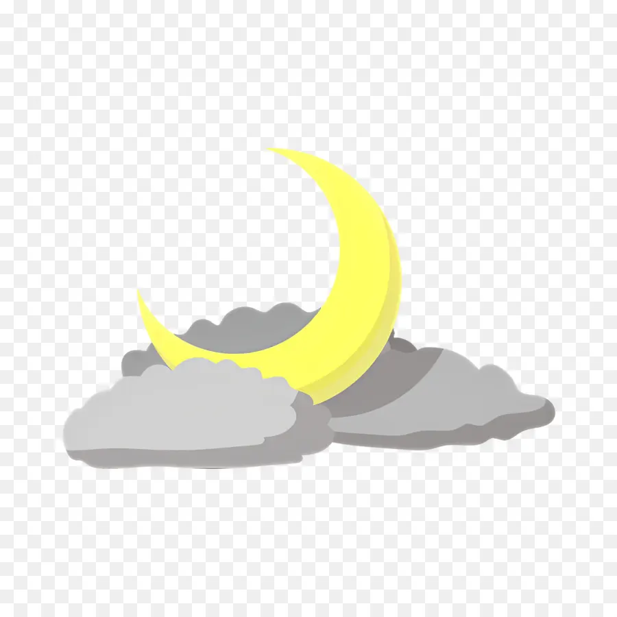 Lune De Dessin Animé，Croissant De Lune PNG