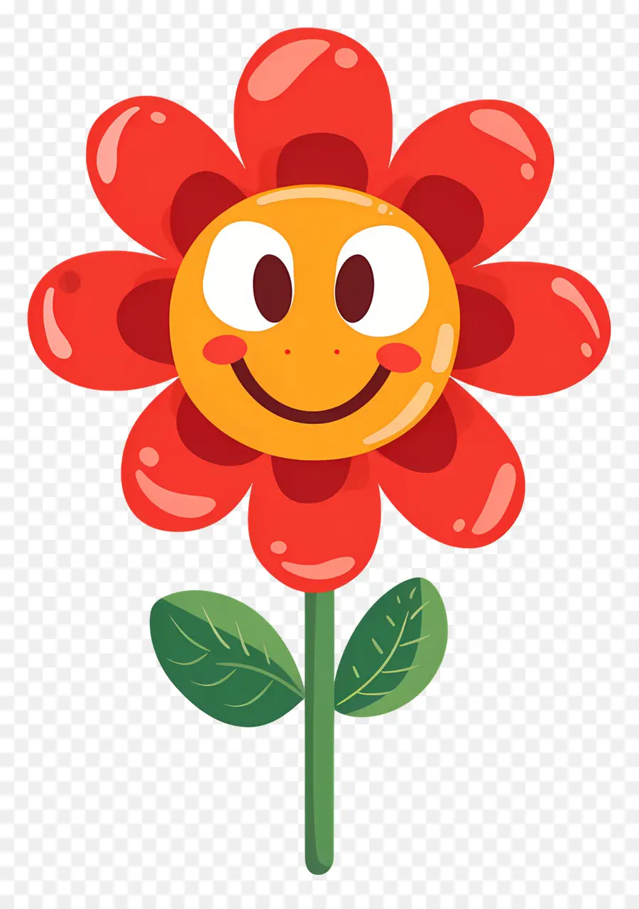 Fleur Emoji，Fleur Rouge PNG