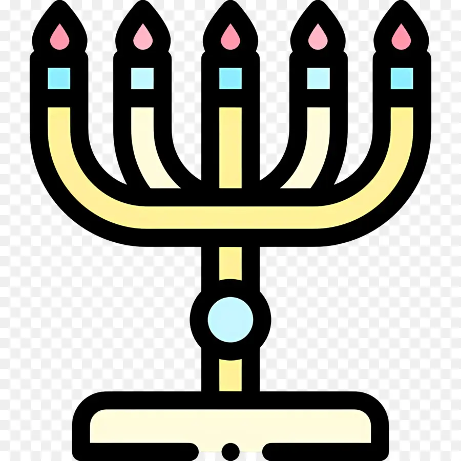 Hanoukka Menorah，Ménorah PNG