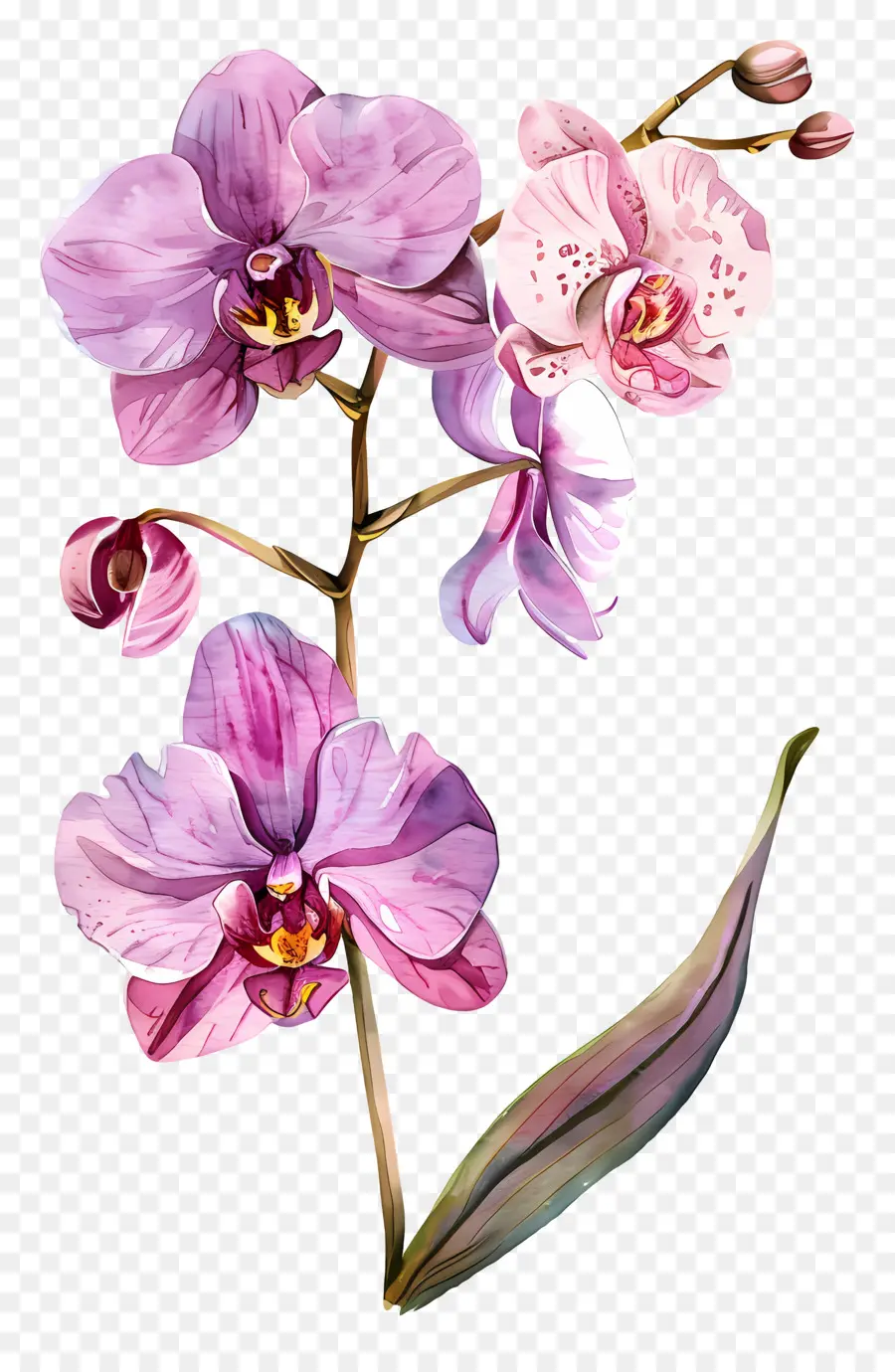 Fleur D'orchidée，Orchidée PNG