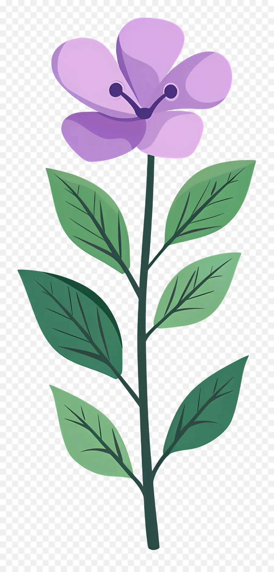 Petite Fleur，Fleur Violette PNG