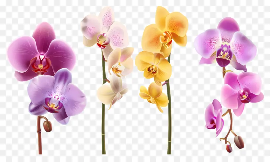 Fleur D'orchidée，Fleurs D'orchidées PNG