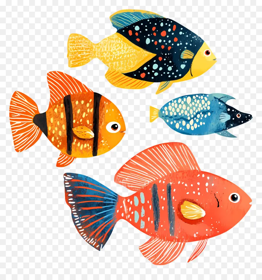 Groupe De Poissons，Poisson PNG