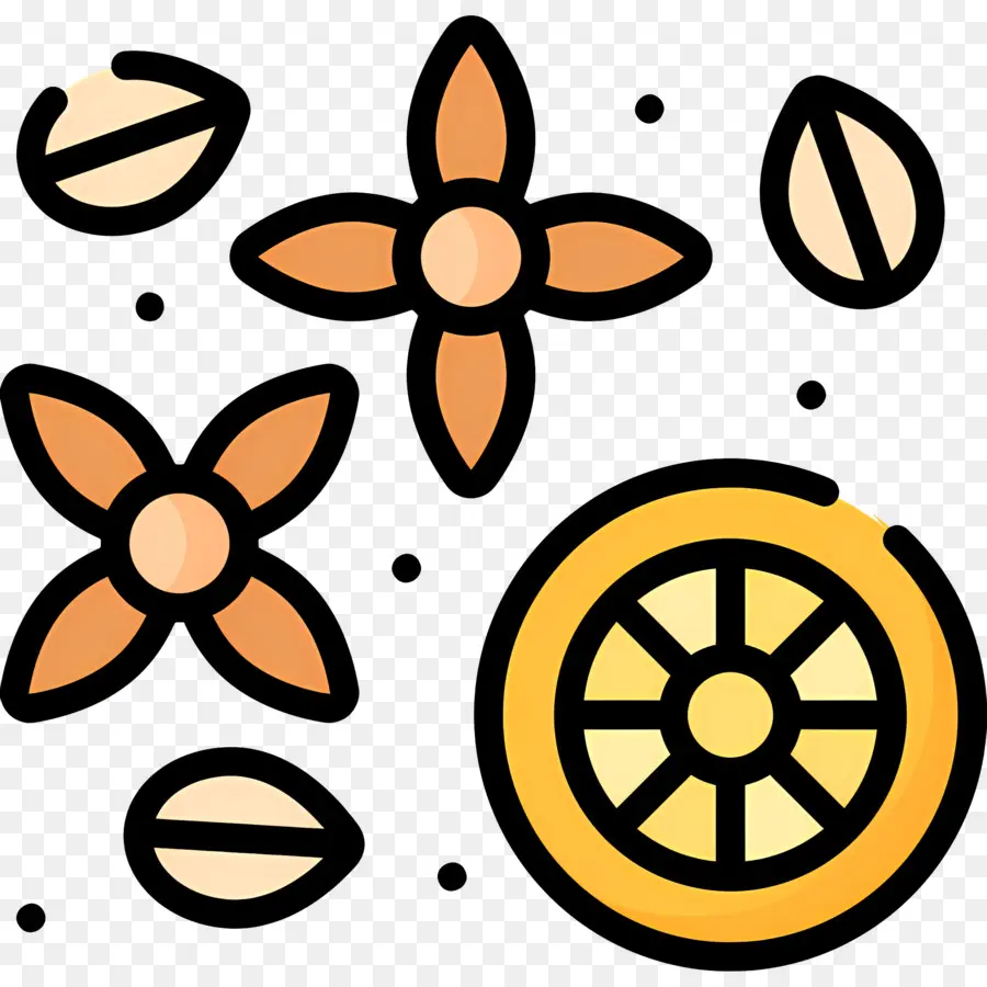 épices，Fleurs PNG