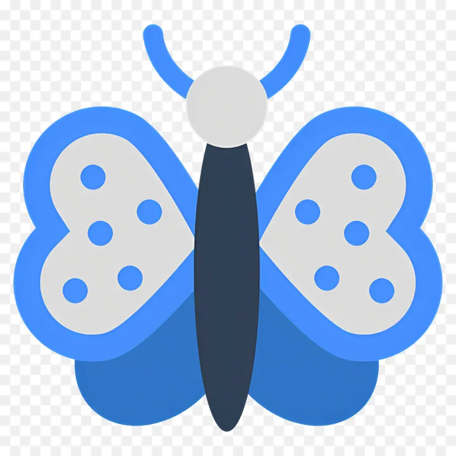 Papillon Bleu，Papillon Orange PNG