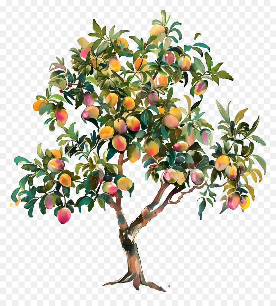 Manguier，Arbre Fruitier PNG