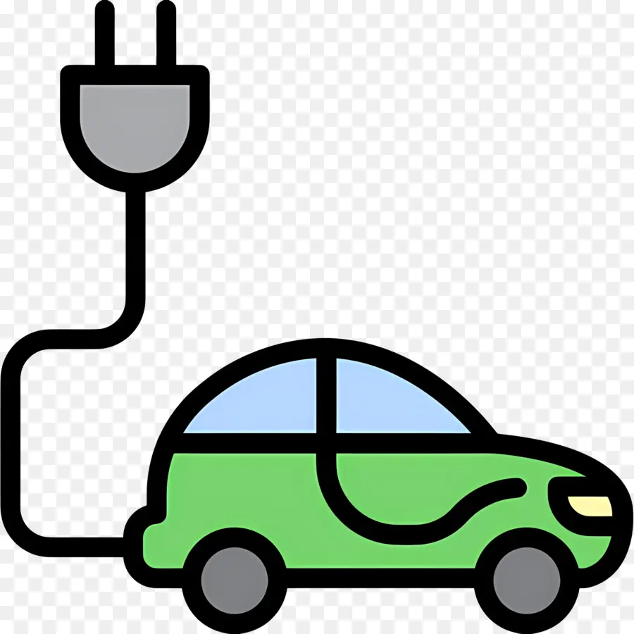 Voiture électrique，Écologique PNG