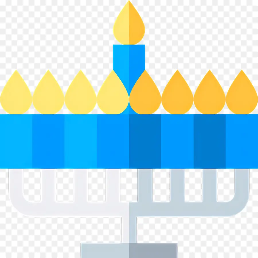 Hanoukka Menorah，Ménorah De Hanoukka PNG