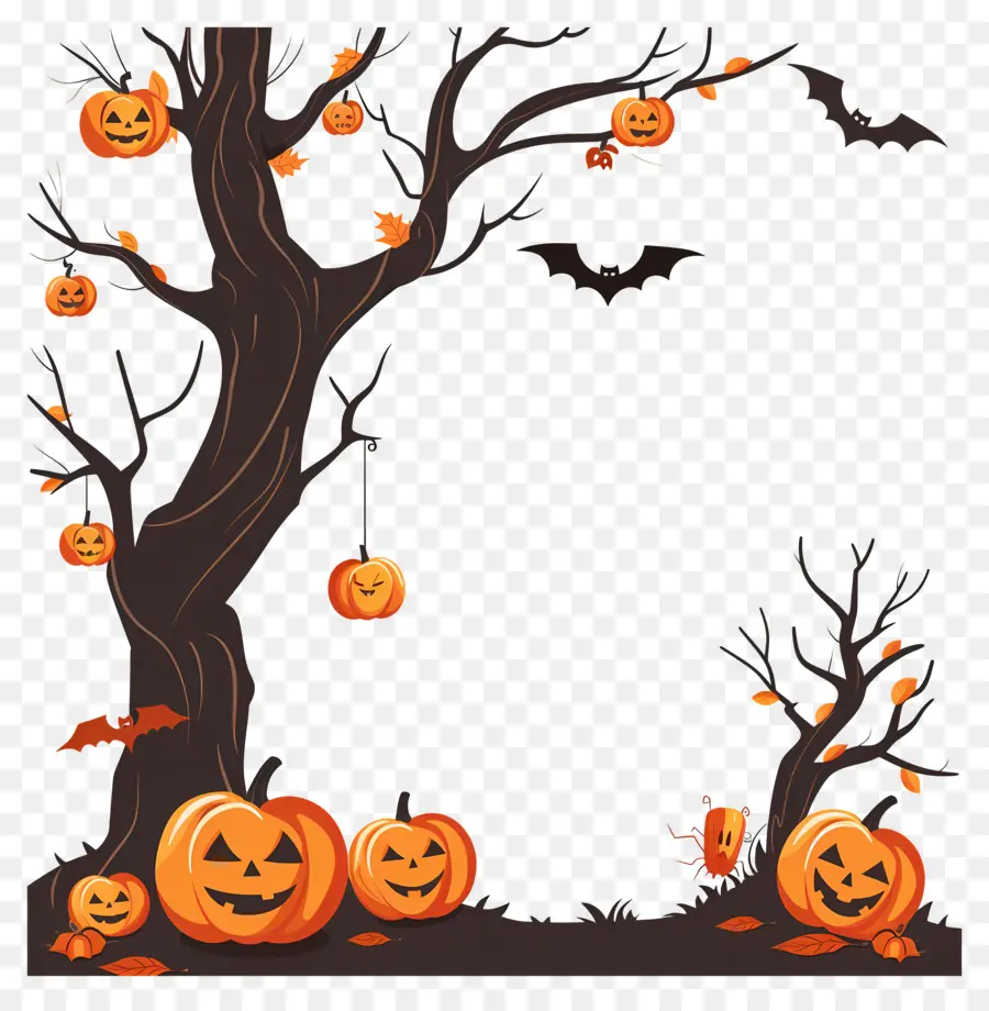 Arbre Halloween，Citrouilles D'halloween PNG