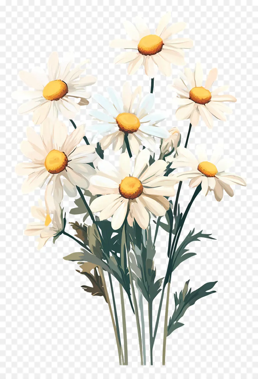 Bouquet De Marguerites，Marguerites PNG