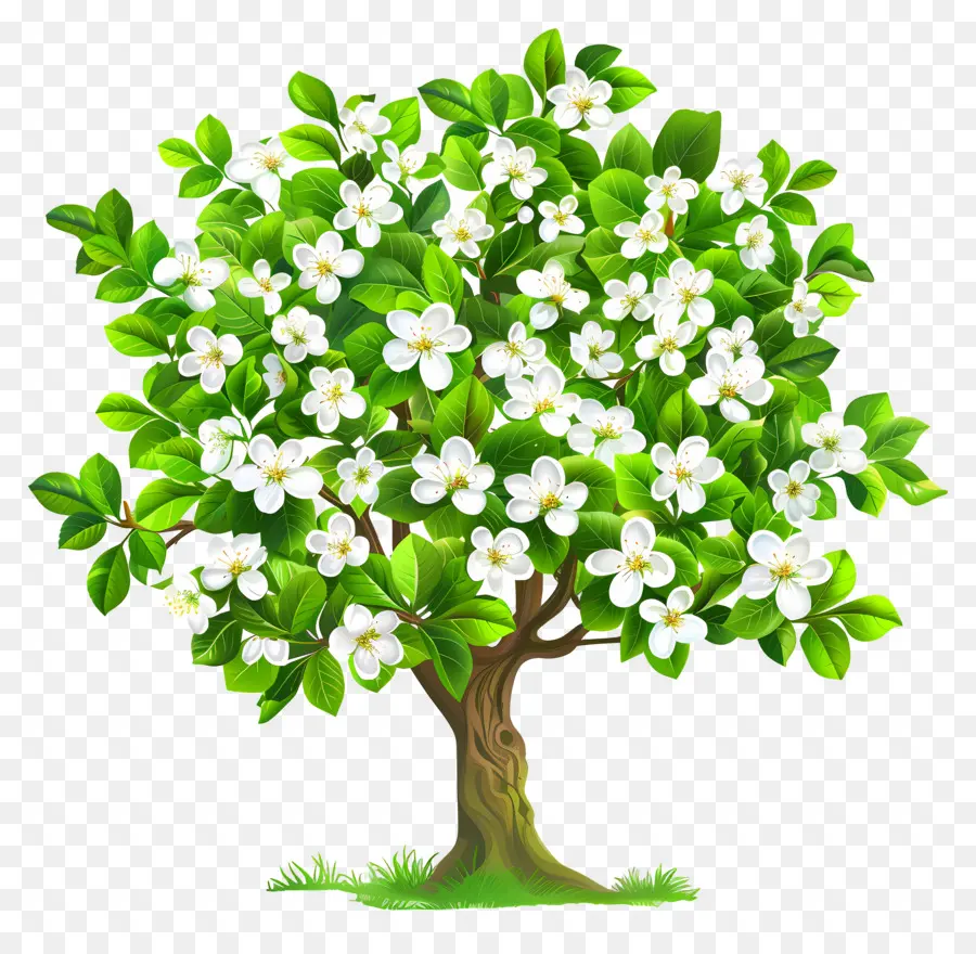 Arbre à Fleurs，Arbre En Fleurs PNG