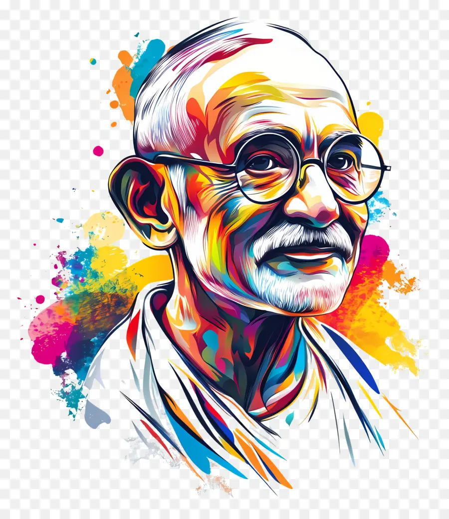 Gandhi，Homme âgé PNG