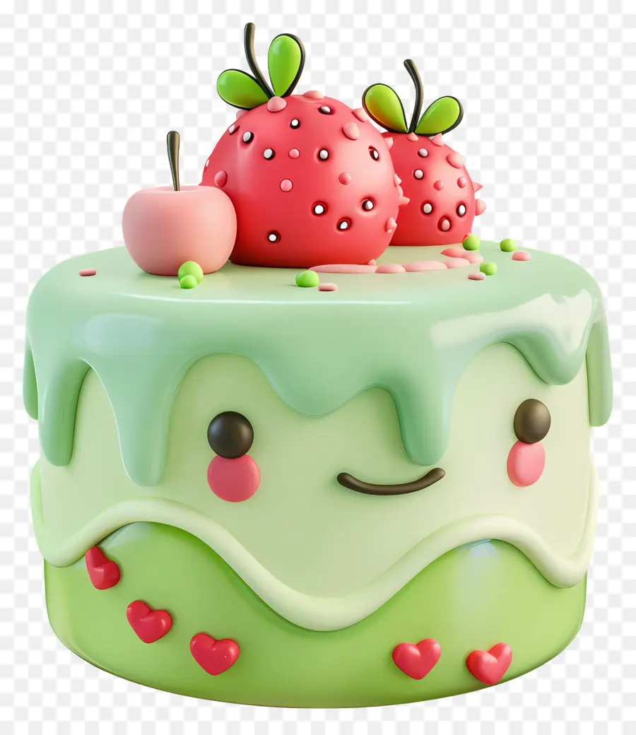 Gâteau 3d，Gâteau Mignon PNG