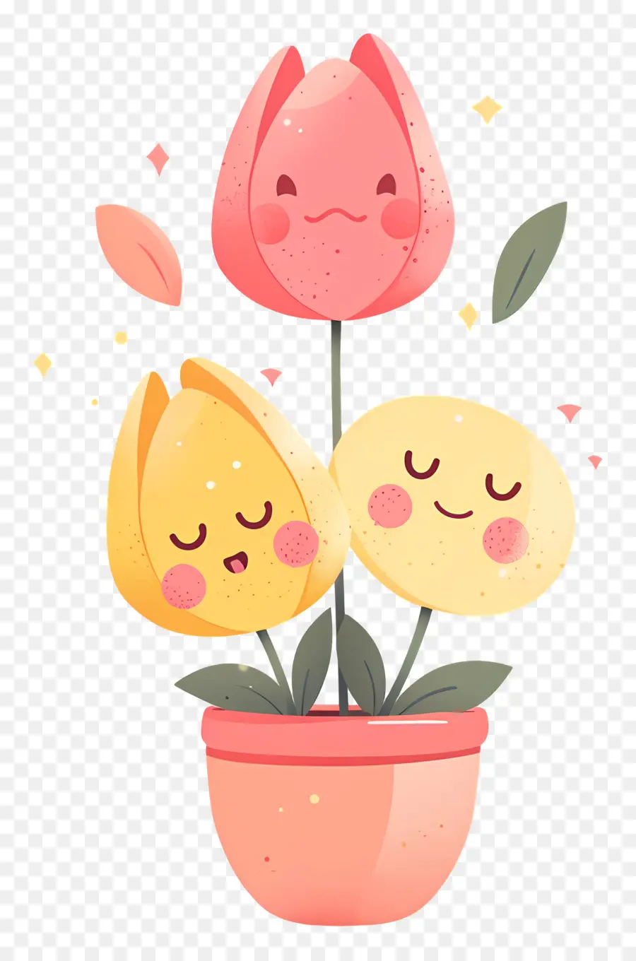 Fleur Emoji，Fleurs Heureuses PNG