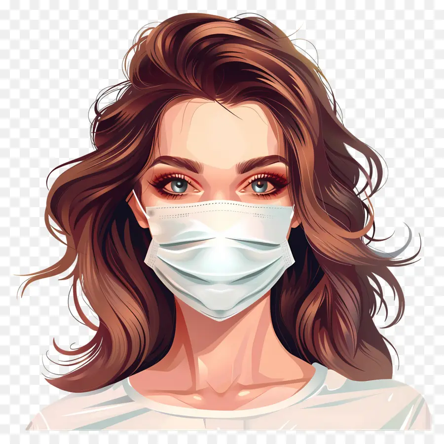 Belle Femme，Femme Avec Masque PNG