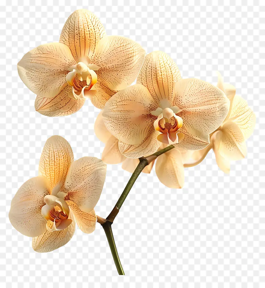 Fleur D'orchidée，Orchidée Blanche PNG